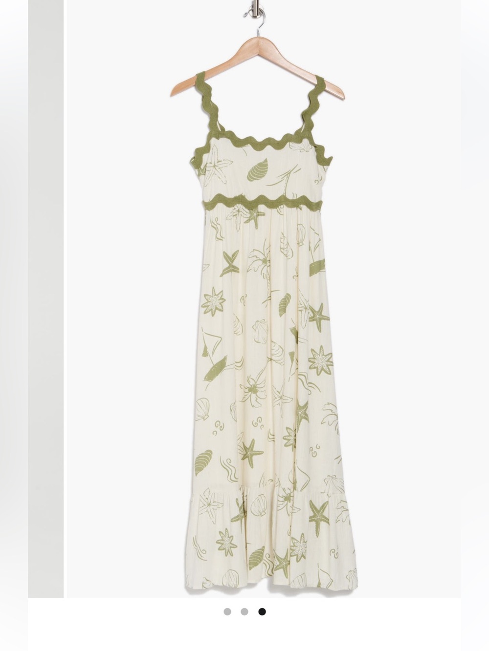 Blu Pepper
Ocean Print Empire Waist
Midi Dress